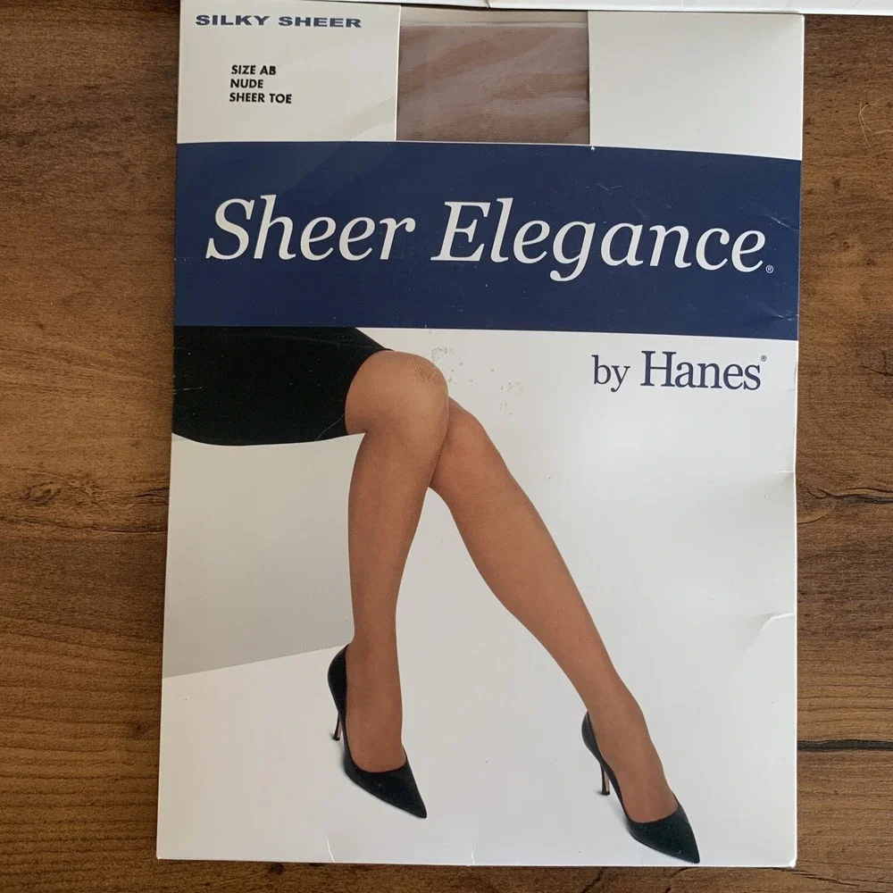 LOT‎ 3 Hanes Silk Reflections Silky Resilience Sheer Elegance Pantyhose SIZE AB